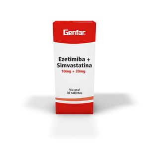 Ezetimibe + Simvastatina 10/20 Mg X 30 Tabl