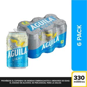 Cerveza Aguila Light X 330 Ml X 6 Und Precio Especial