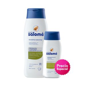 Shampoo Maria Salome Keratin2 X 400 Ml + Acondicionador Keratin2 X 200 Ml Precio Especial