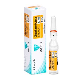 Gentamicina 80 Mg X 1 Amp