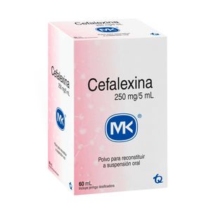 Cefalexina 250 Mg X 60 Ml Con Jeringa Dosificadora
