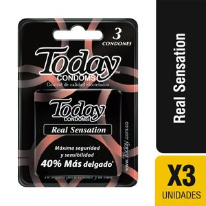 Condones Today Real Sensation Blister X 3 Und