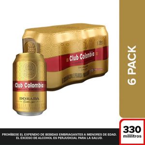 Cerveza Club Colombia Dorada Lata X 330 Ml X 6 Und Precio Especial