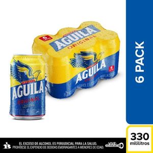 Cerveza Aguila Lata X 330 Ml X 6 Und Precio Especial