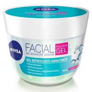 Crema Facial Nivea Gel Refrescante Hidratante Frasco X 100 Ml
