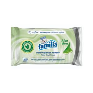 Papel Higienico Humedo Familia Aloe Vera X 50 Und