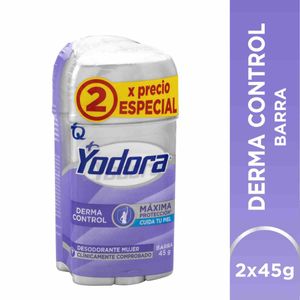 Desodorante Yodora Barra Women Dermo Control X 45 Gr 2 Precio Especial