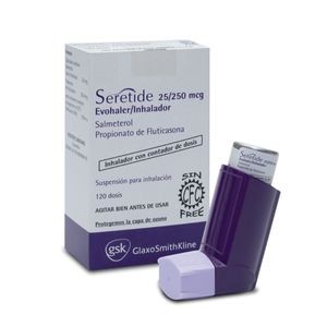 Seretide Fluticasona/salmeterol 250/25 Mcg X 120 Dosis