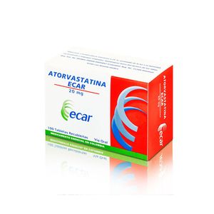 Atorvastatina 20 Mg X 100 Tabl