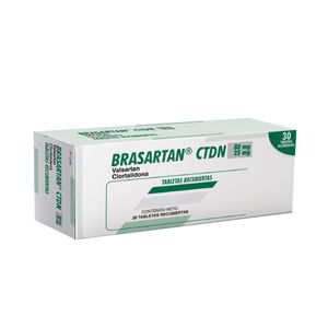 Brasartan Ctdn Valsartan/clortalidona 80/25 Mg X 30 Tab
