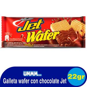 Chocolatina Jet Wafer Vainilla Barra X 22 Gr