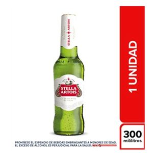 Cerveza Stella Artois Botella X 300 Ml
