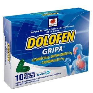 Dolofen Gripa Acetaminofen/fenilefrina/clorfeniramina X 10 Cap