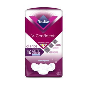 Protectores Diarios Nosotras V-confident Extra Largos X 16 Und