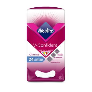 Protectores Diarios Nosotras Largos V-confident X 24 Und