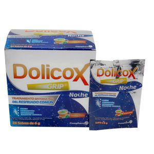 Dolicox Grip Noche Acetaminofen/fenilefrina/clorfeniramina X 24 Sobres
