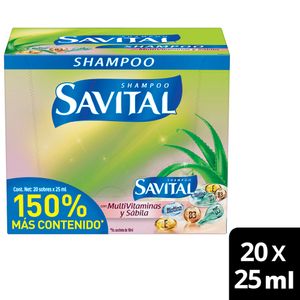 Shampoo Savital Multivitaminas X 20 Sobres