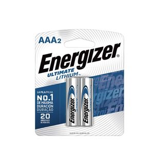 Pilas Energizer Ultimate Lithium Aaa Blister X 2 Unidades