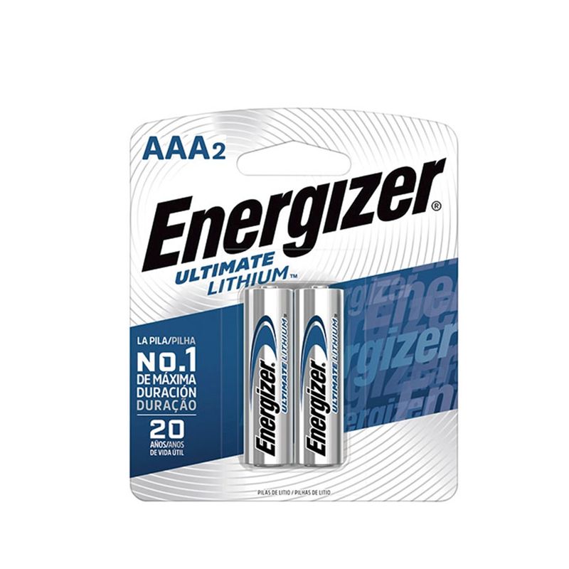 Pilas AAA Lithium Litio- Energizer Blister con 4 Pilas