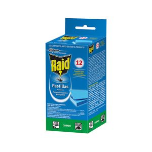 Raid Insecticida Respuesto X 12 Pastillas