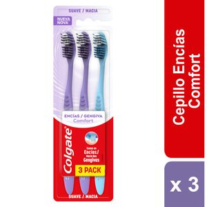 Cepillo Dental Colgate Encias Comfort Suave Blister X 3 Und
