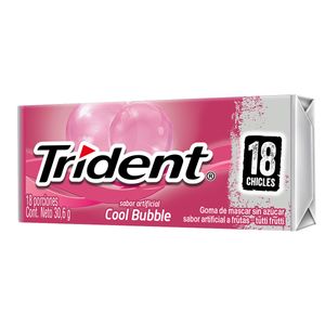 Chicles Trident Value Cool Bubble X 30.6 Gr