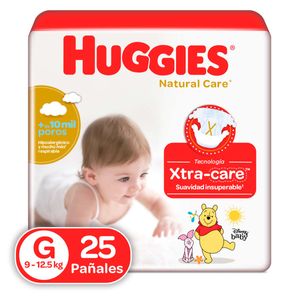 Panal Huggies Natural Care Talla G/3 X 25 Und