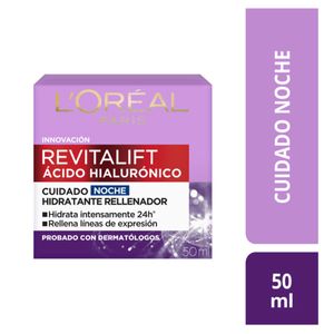 Revitalift Acido Hialuronico Crema Facial Noche Frasco X 50 Ml