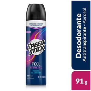 Desodorante Speed Stick Aerosol Feel Attractive X 91 Gr
