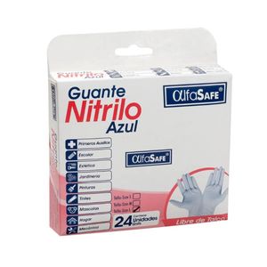 Guante Examen Nitrilo Azul Talla L X 24 Und
