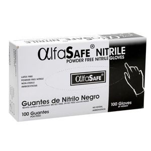Guante Examen Nitrilo Negro Talla L X 100 Und