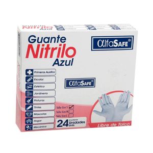Guante Examen Nitrilo Azul Talla S X 24 Und