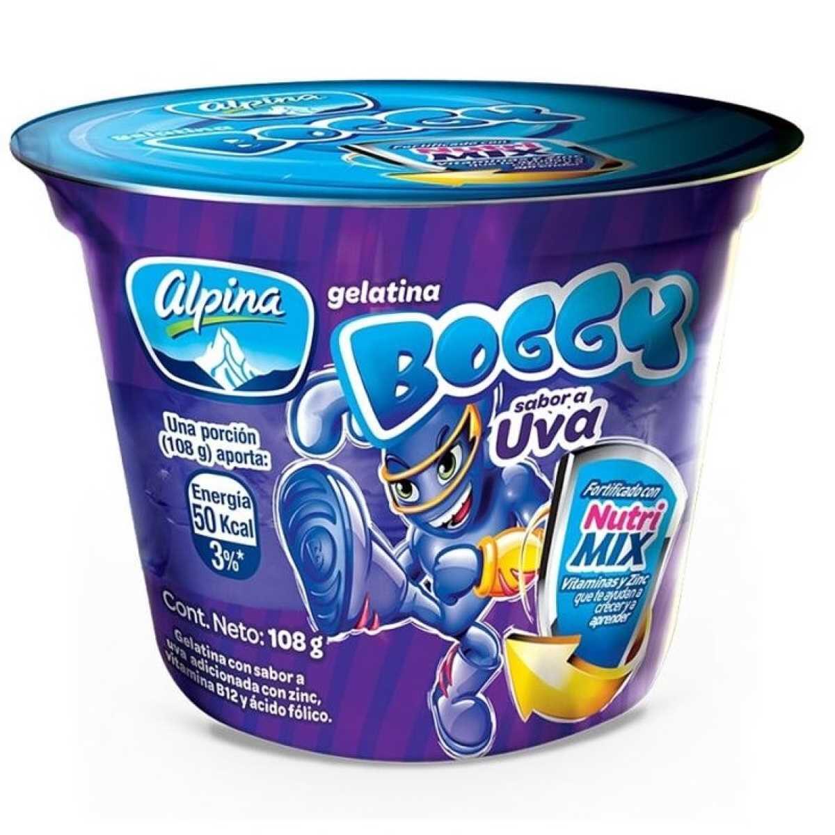 GELATINA BOGGY UVA VASO X 108 GR