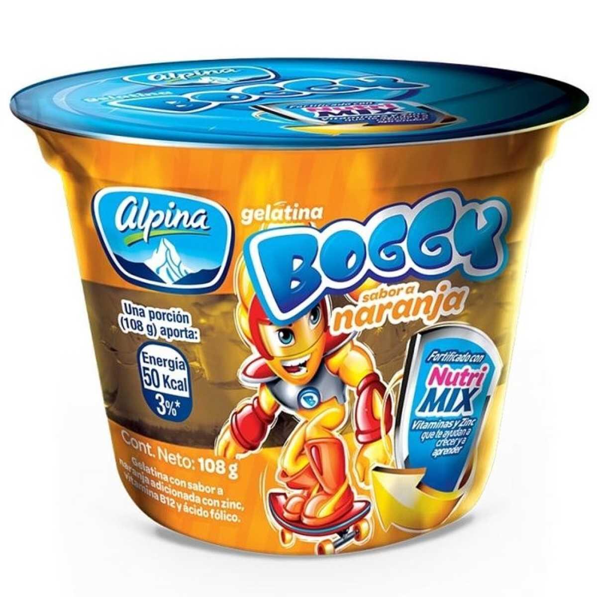 GELATINA BOGGY NARANJA X 108 GR