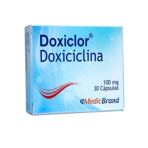 Doxiclor Doxiciclina 100 Mg X 30 Cap