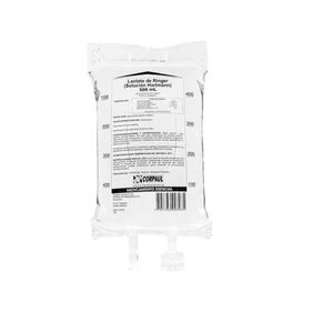 Lactato De Ringer Solucion Hartman Bolsa X 500 Ml