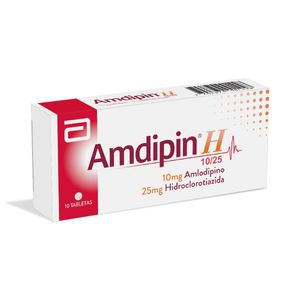 Amdipin H Amlodipino/hidroclorotiazida 10/25 Mg X 10 Tabl