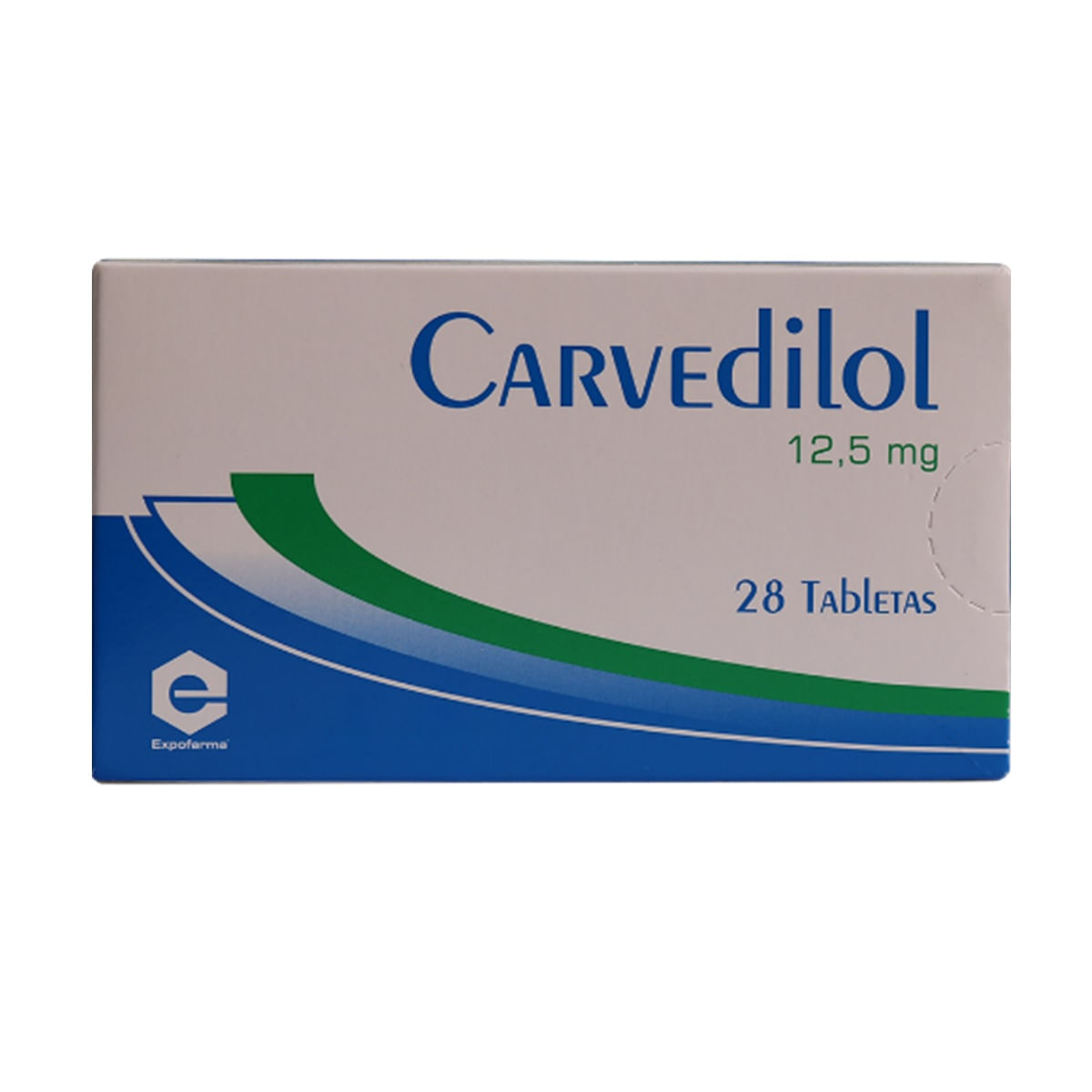 Carvedilol 12 5 mg caja x 28 tabl