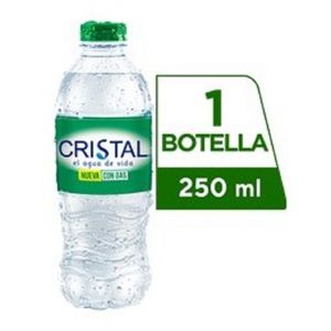Agua Cristal Con Gas Botella X 250 Ml