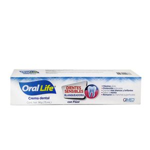 Crema Dental Oral Life Dientes Sensibles Blanqueadora X 96 Gr