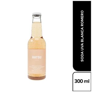 Soda Hatsu Uva Blanca Y Romero Bot X 300 Ml