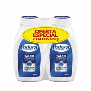 Talco Yodora X 60 Gr X 2 Und Oferta Especial