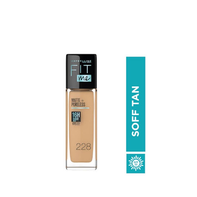 Base Maybelline Fit Me matte soft tan x30ml - Tiendas Metro