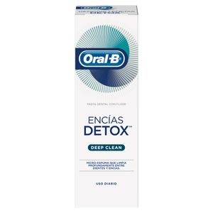 Crema Dental Oral B Encias Detox Deep Clean X 102 Gr