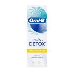 Crema Dental Oral B Encias Detox Sarro Defence X 102 Gr