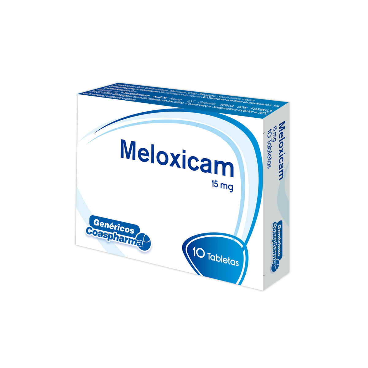 Meloxicam 15 mg caja x 10 tabl salud medicamentos higiene y
