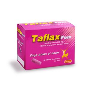 Taflax Fem Dexibuprofeno/hioscina 200/20 Mg X 30 Tabl