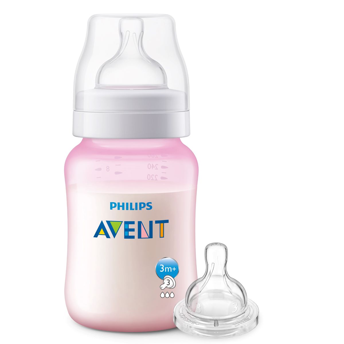 Tetero 9oz, válvula anticólicos, diseño antigoteo - Philips Avent Natu –  cocco & lolo