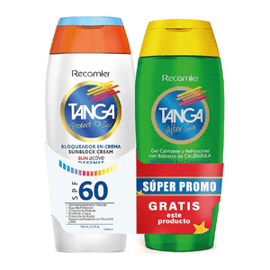 Protector Solar Tanga Spf 60 Crema Fco X 150 Ml Gratis Aftersun X 150 Ml