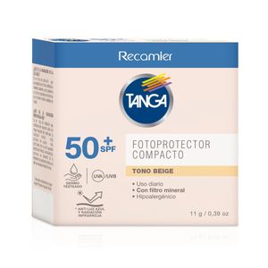 Fotoprotector Compacto Tanga Spf 50+ Tono Beige X 11 Gr